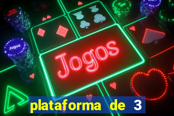 plataforma de 3 reais jogo