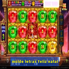 molde letras feliz natal