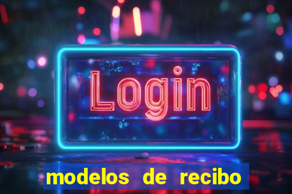 modelos de recibo de pagamento word