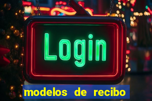 modelos de recibo de pagamento word