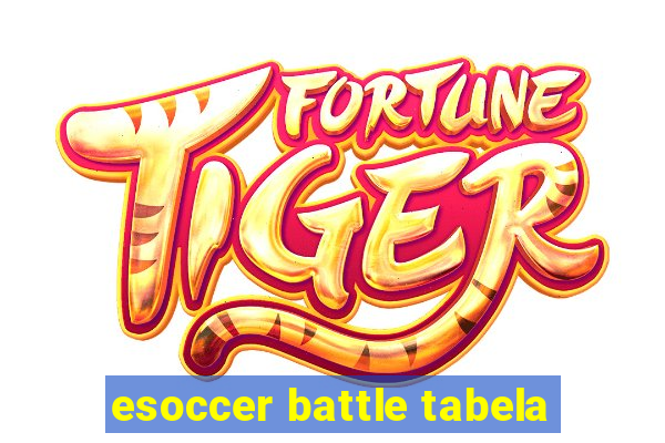 esoccer battle tabela