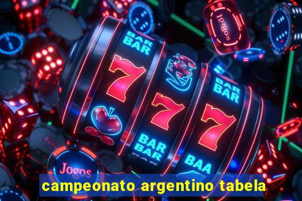 campeonato argentino tabela