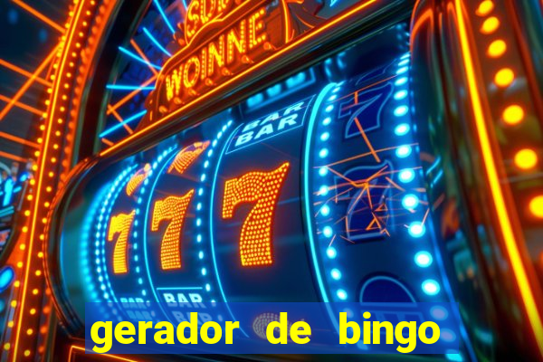 gerador de bingo cha de bebe