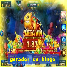 gerador de bingo cha de bebe