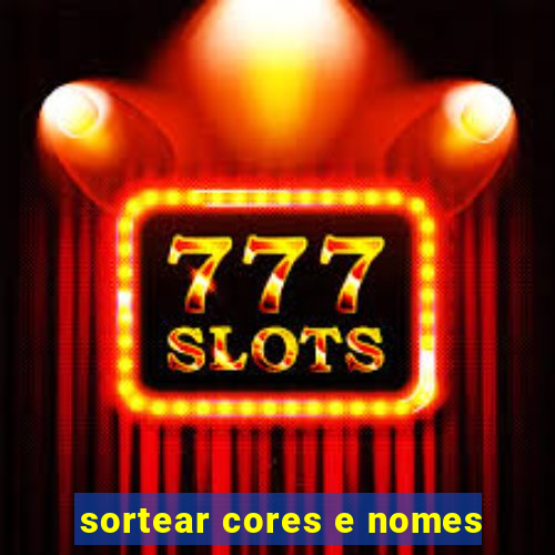 sortear cores e nomes