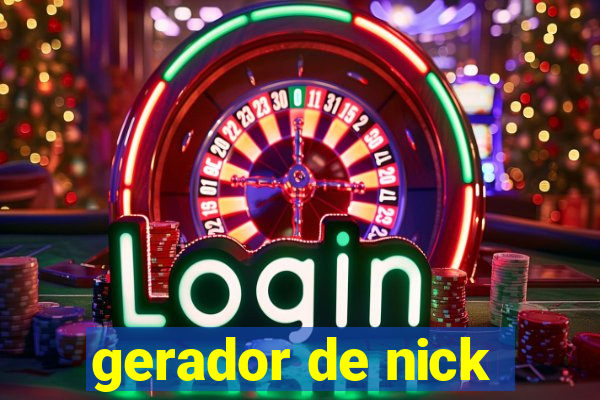 gerador de nick