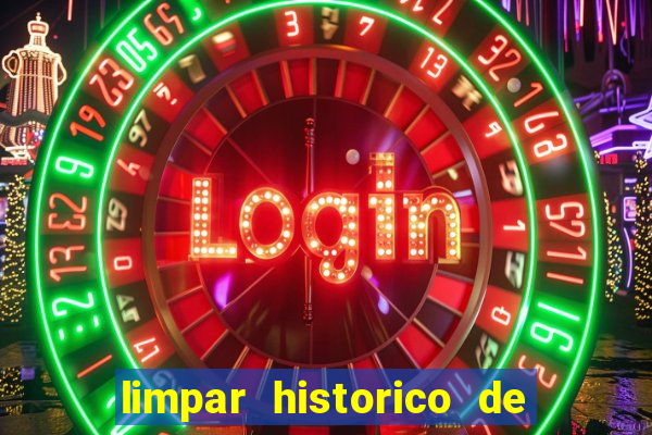 limpar historico de apostas bet365