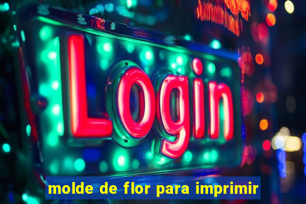 molde de flor para imprimir