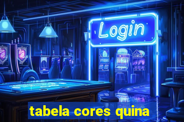 tabela cores quina