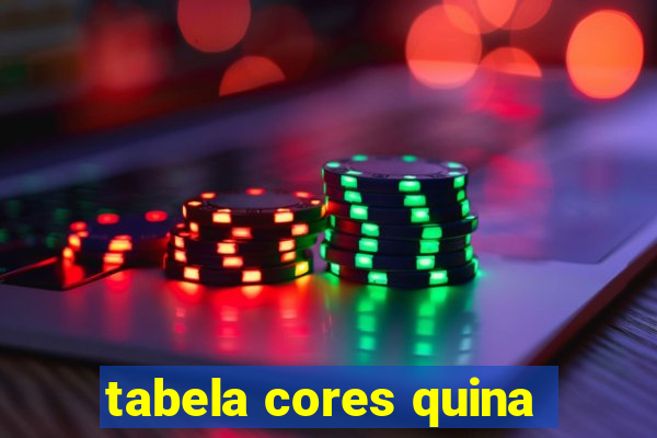 tabela cores quina