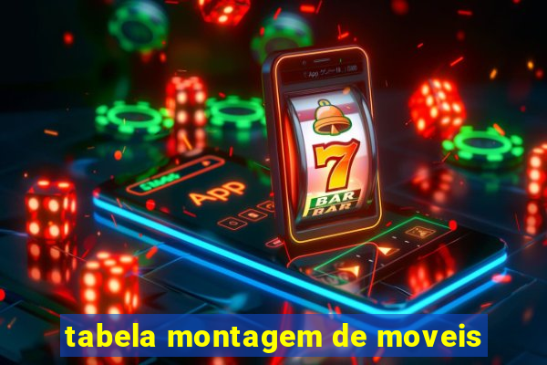 tabela montagem de moveis