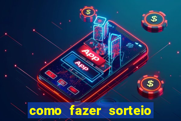 como fazer sorteio de cores online