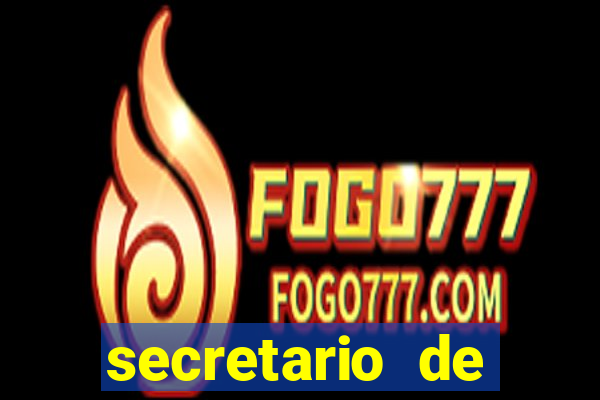 secretario de esporte salario