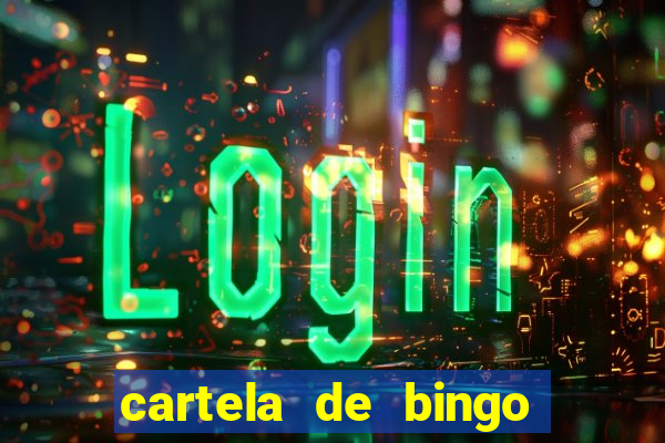 cartela de bingo cha de panela