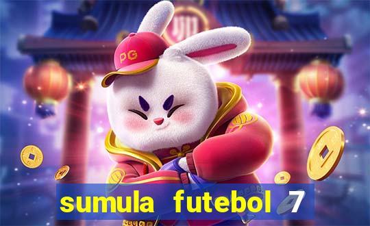 sumula futebol 7 society excel