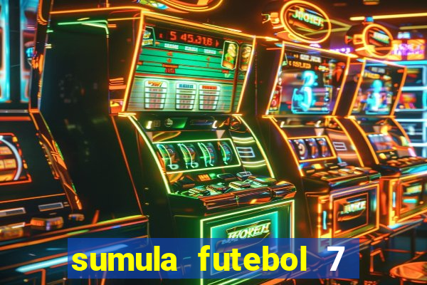 sumula futebol 7 society excel