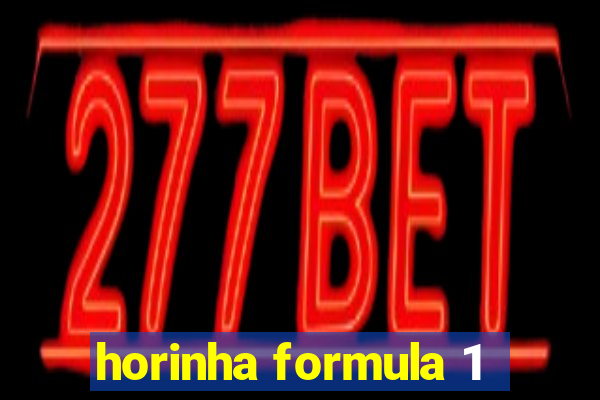 horinha formula 1