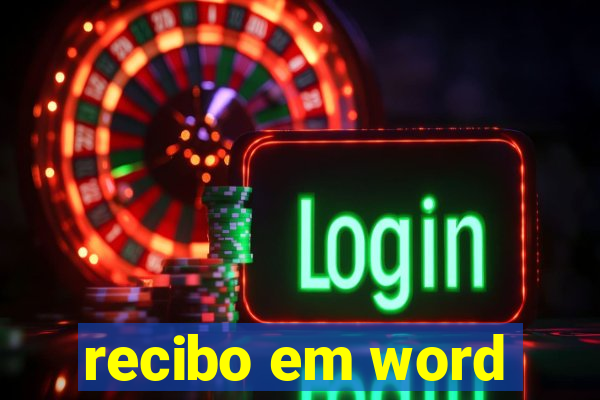 recibo em word