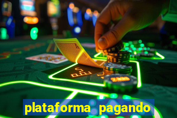 plataforma pagando fortune tiger