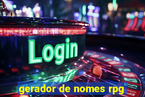 gerador de nomes rpg