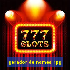 gerador de nomes rpg