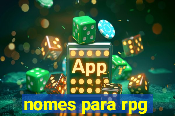 nomes para rpg