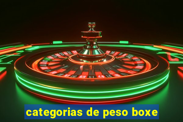 categorias de peso boxe