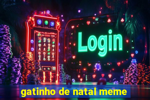 gatinho de natal meme