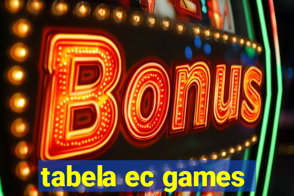 tabela ec games