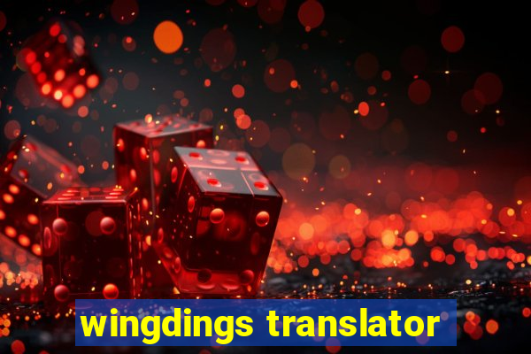 wingdings translator