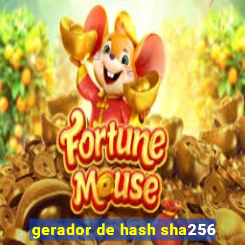 gerador de hash sha256