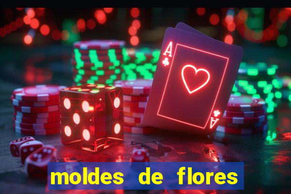 moldes de flores gigantes para imprimir