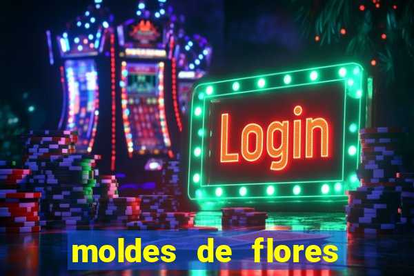 moldes de flores gigantes para imprimir