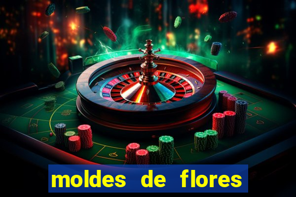 moldes de flores gigantes para imprimir