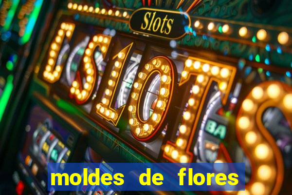 moldes de flores gigantes para imprimir