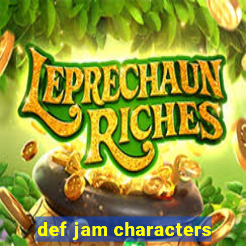 def jam characters