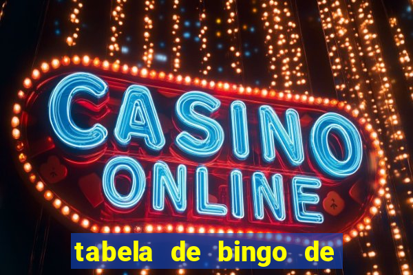 tabela de bingo de 1 a 100