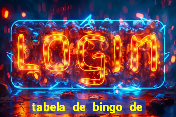 tabela de bingo de 1 a 100