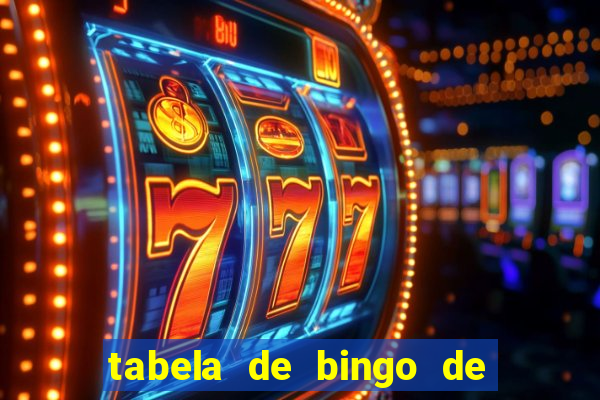 tabela de bingo de 1 a 100