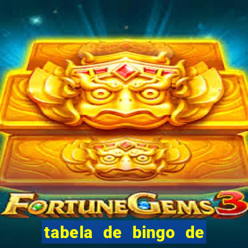 tabela de bingo de 1 a 100