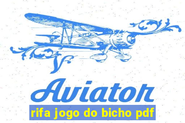 rifa jogo do bicho pdf