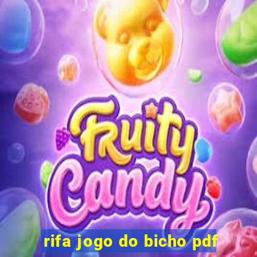 rifa jogo do bicho pdf