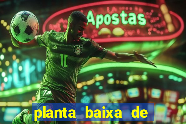 planta baixa de campo de futebol society