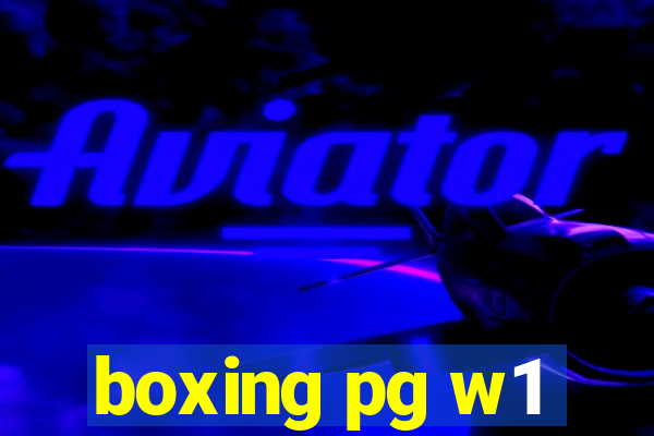 boxing pg w1