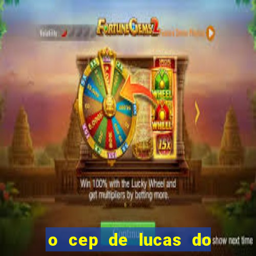 o cep de lucas do rio verde