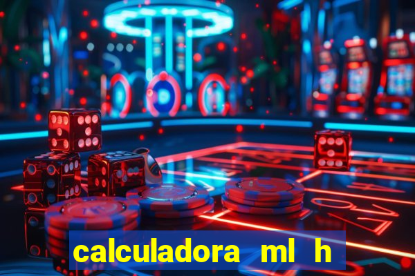 calculadora ml h para mcg kg min