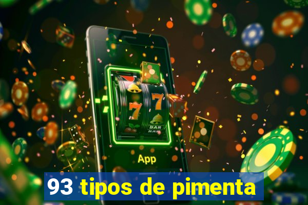 93 tipos de pimenta