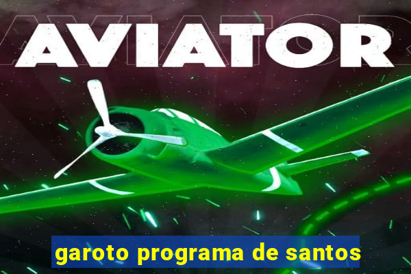 garoto programa de santos