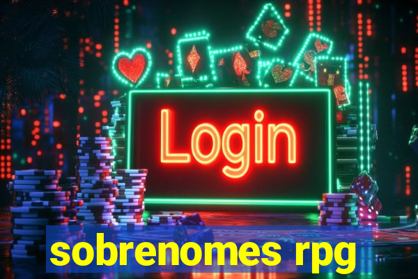 sobrenomes rpg