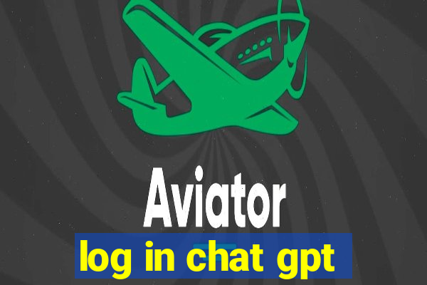 log in chat gpt